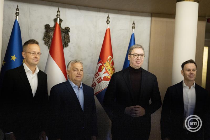 Az energiabiztonságról tárgyal Orbán Viktor Szerbia elnökével