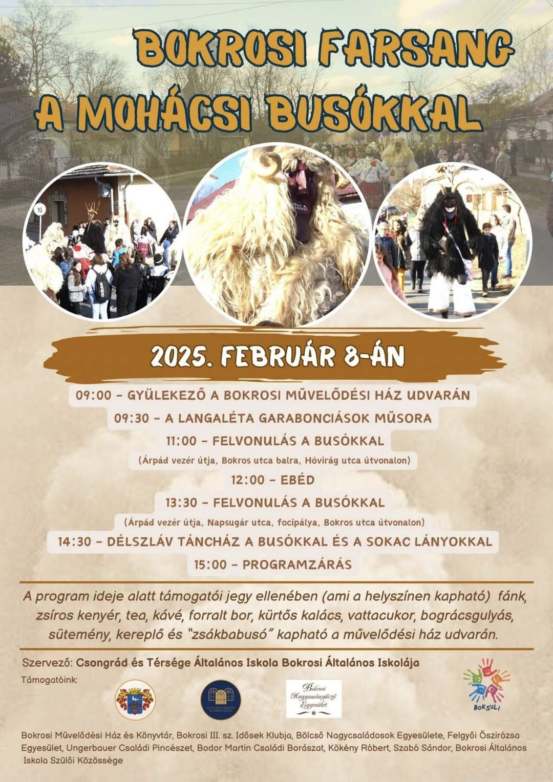 Szombaton újra farsangolhatunk Bokroson a Mohácsi Busókkal
