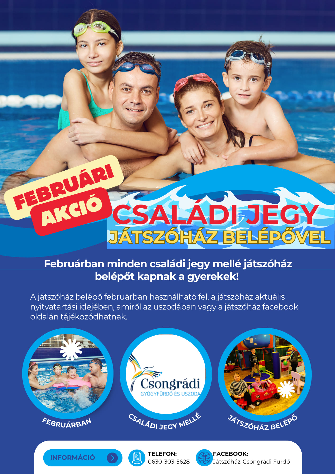 Februári akció a Csongrádi Gyógyfürdő és Uszodában