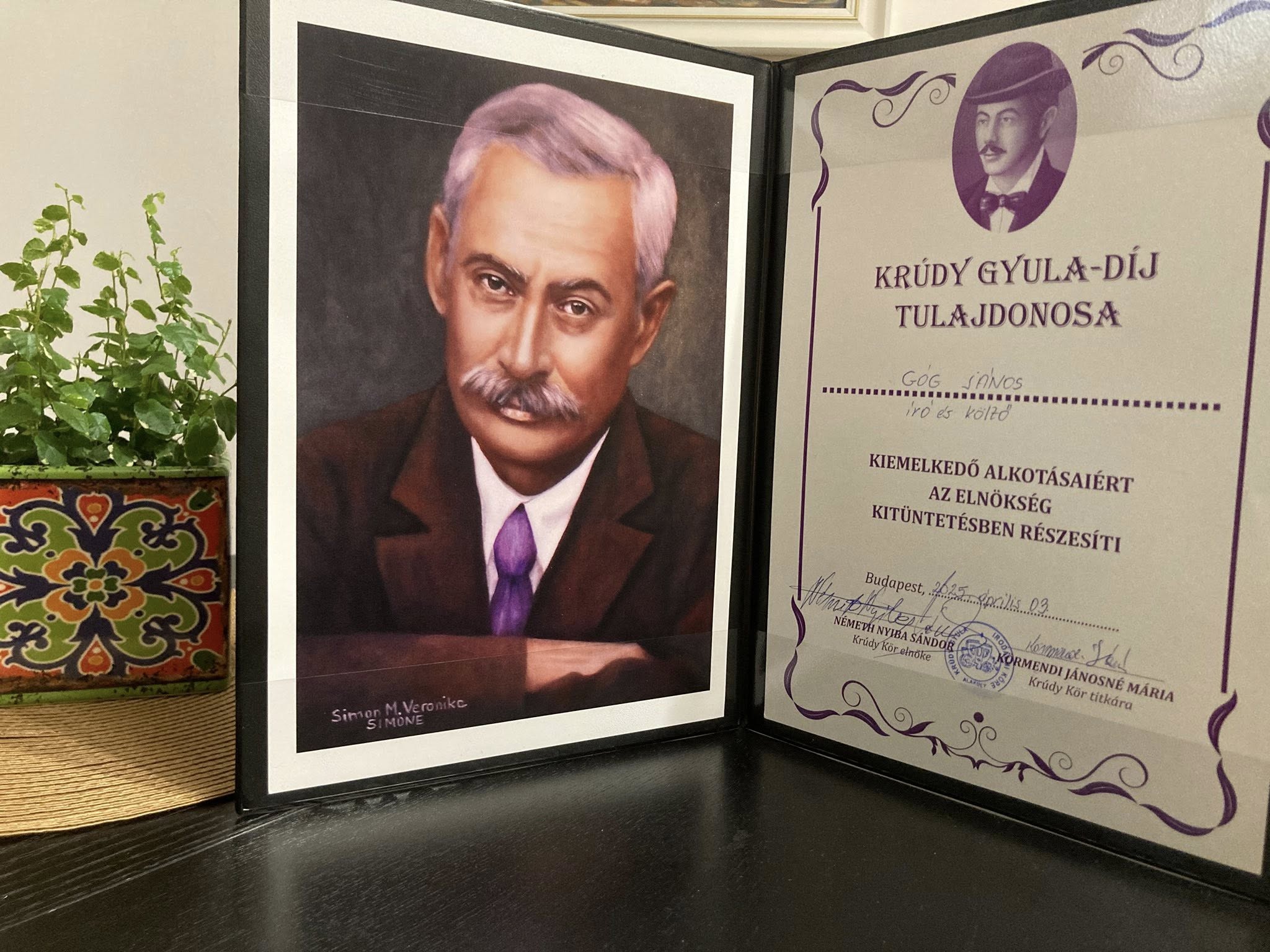 Góg János kapta a Krúdy Gyula-díjat