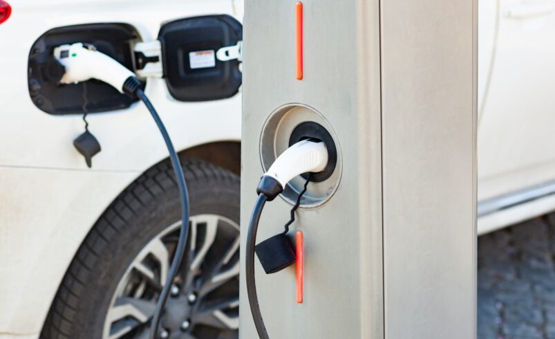 Power supply for electric car charging.