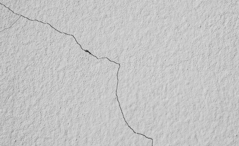 Cracked wall texture break ground plaster white