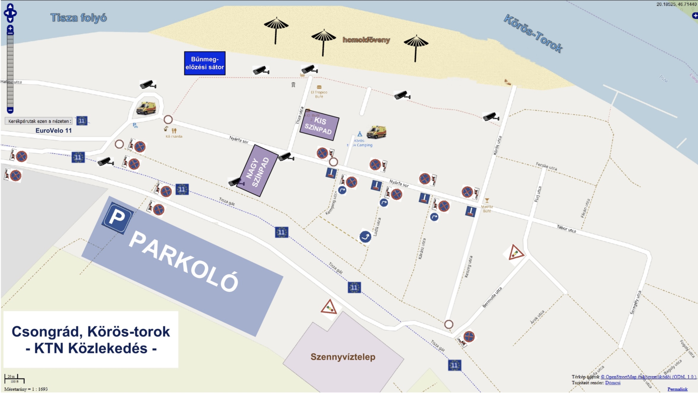 Forgalmirend-változás és parkolási információk a KTN idején